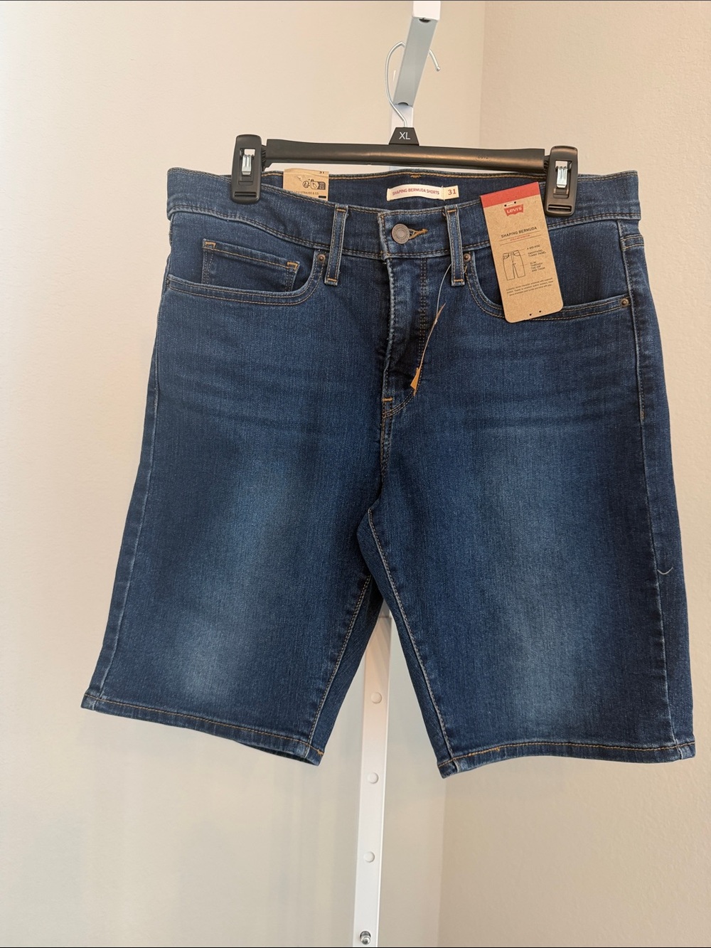 Levi's Dark Blue Denim Jean Shorts